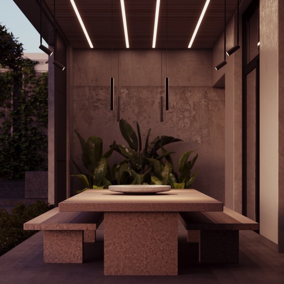 Светодиодный светильник для уличной трековой системы Maytoni Elasity IP65 Outdoor O-TR01-1-S-8WB3K