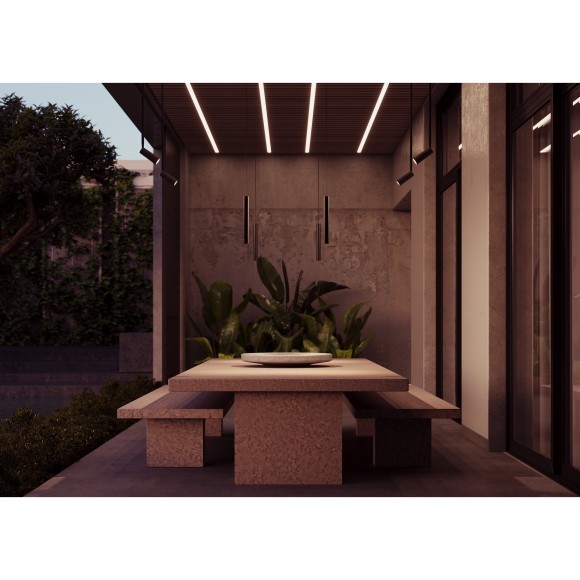 Светодиодный светильник для уличной трековой системы Maytoni Elasity IP65 Outdoor O-TR01-1-S-8WB3K