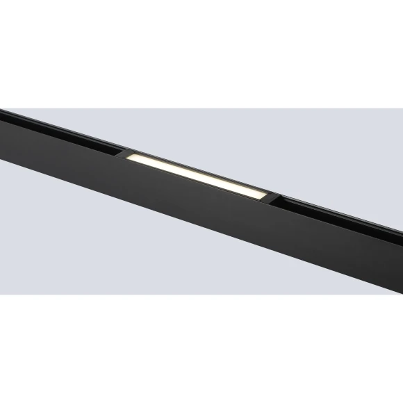 Crystal Lux CLT 0.35 001 12W BL M4000K 1409/378 Черный магнитный линейный трековый светильник длиной 22 см, 12Вт 4000К 1080Лм CRI90 120° IP20 220V