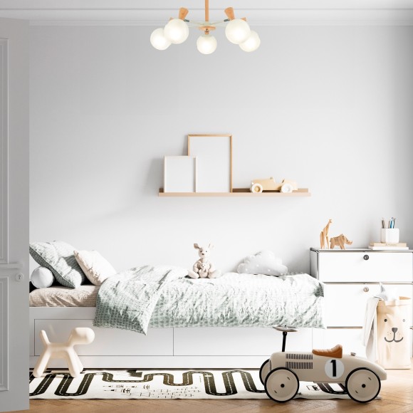 SLE220702-03 Светильник потолочный Белый, Светлое дерево/Белый E14 3*40W CATANIA SLE220702-03 Светильник потолочный Белый, Светлое дерево/Белый E14 3*40W CATANIA