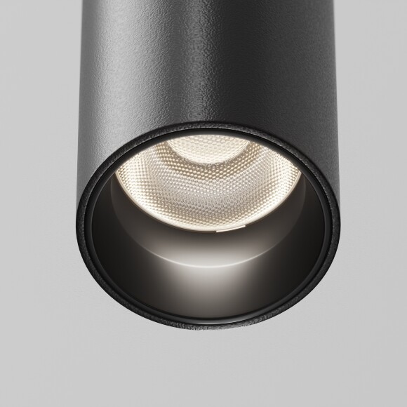 Maytoni Exility X TR245-7W4K-B Трековый светодиодный черный магнитный подвесной светильник цилиндр диаметром 3 см, с DIP переключателем группы включения на корпусе, LED 7Вт 4000K 640Лм CRI90 36° IP20 48В