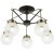 SLE110302-05 Светильник потолочный Черный, Бронза/Прозрачный, Белый E27 5*60W STRICCE