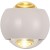 SY6707 Lussole ЭВЕРЕТ Белое настенное бра с прозрачным стеклянным плафоном, LED 6 Вт, 4000 К, 540 Лм, IP20