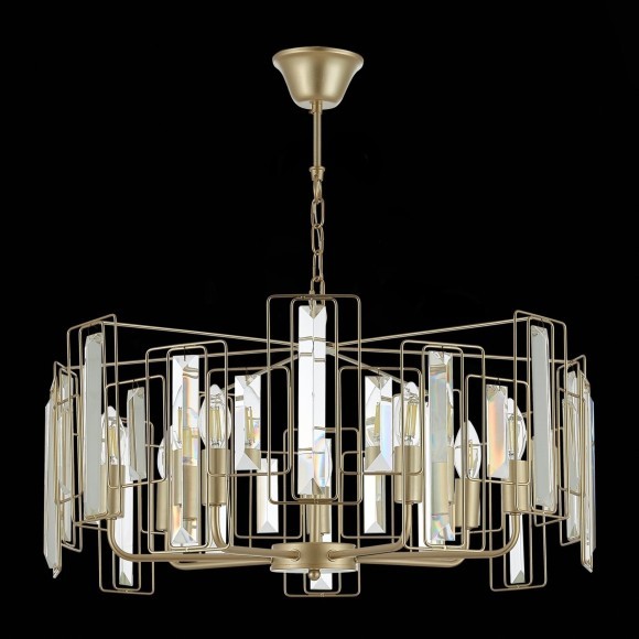 SLE103403-07 Светильник подвесной Шампань/Прозрачный E14 7*40W GIANO