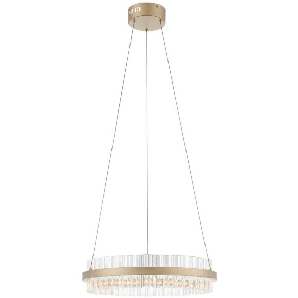 SL383.203.01 Светильник подвесной ST-Luce Золотистый/Золотистый, Прозрачный LED 1*34W 3000K CHERIO
