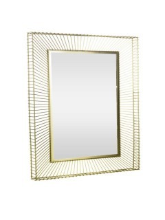 425036 MASINLOC Зеркало декоративное настенное сталь зеркальное стекло золотой L600 B50 H900 425036 MASINLOC Зеркало декоративное настенное сталь зеркальное стекло золотой L600 B50 H900