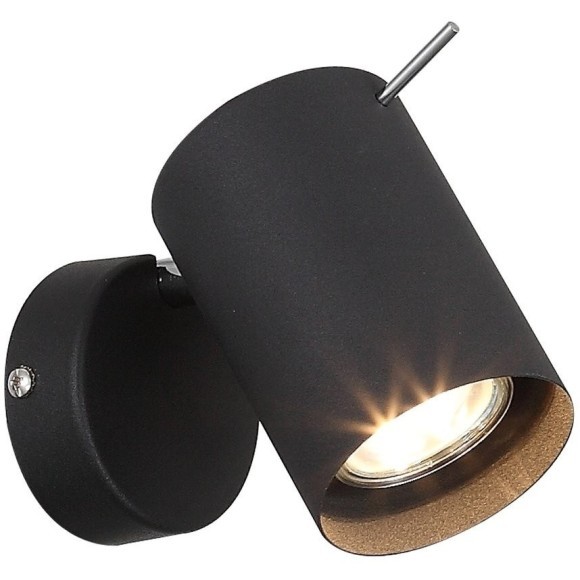 SL597.401.01 Спот ST-Luce Черный, Хром/Черный GU10 LED 1*3W Настенные светильники