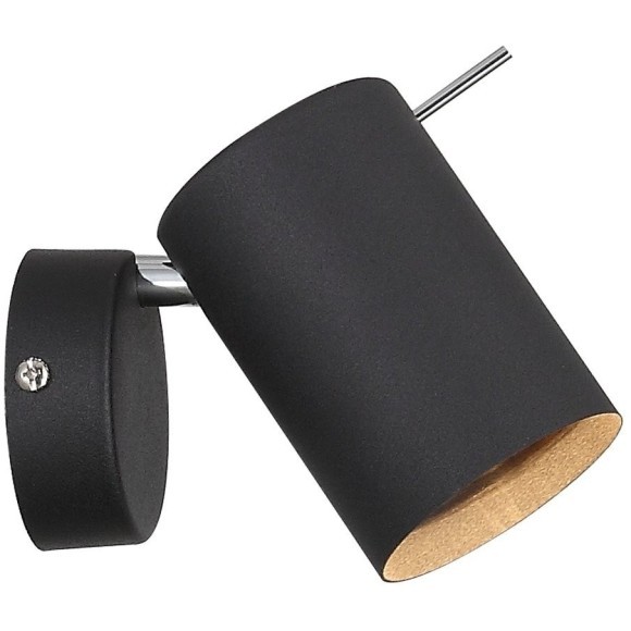 SL597.401.01 Спот ST-Luce Черный, Хром/Черный GU10 LED 1*3W Настенные светильники