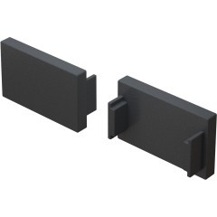 Комплект из 2 боковых заглушек для встраиваемого в ГКЛ шинопровода Maytoni Basity TRA172EC-12B