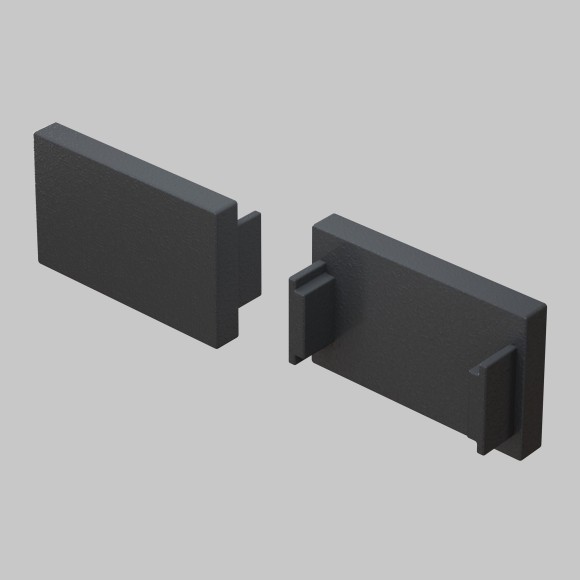 Комплект из 2 боковых заглушек для встраиваемого в ГКЛ шинопровода Maytoni Basity TRA172EC-12B Комплект из 2 боковых заглушек для встраиваемого в ГКЛ шинопровода Maytoni Basity TRA172EC-12B