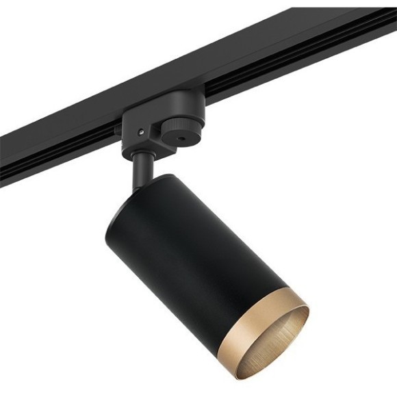 Однофазный двужильный трековый светильник Lightstar R1T43740 Rullo под сменную лампу GU10