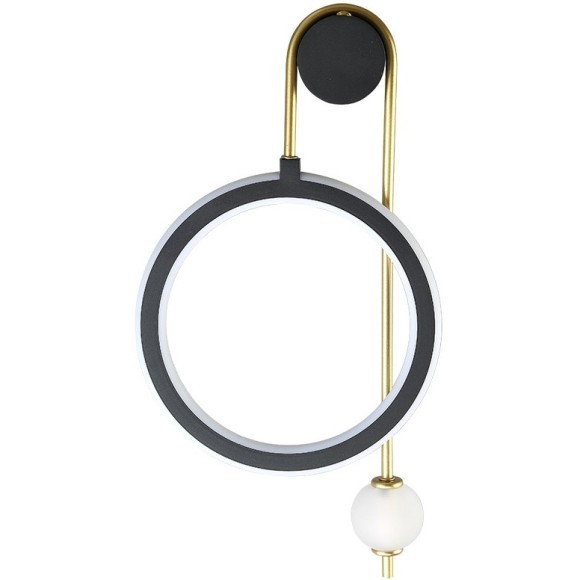 Бра Crystal Lux CORIDA AP25W LED BLACK/GOLD