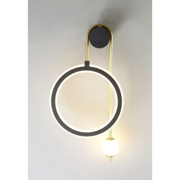 Бра Crystal Lux CORIDA AP25W LED BLACK/GOLD