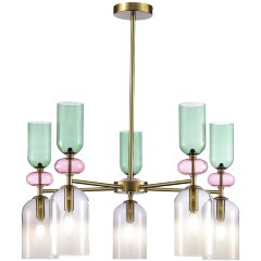 SL2000.202.05 Люстра потолочная ST-Luce Золотистый/Дымчатый E14 5*40W GEA SL2000.202.05 Люстра потолочная ST-Luce Золотистый/Дымчатый E14 5*40W GEA