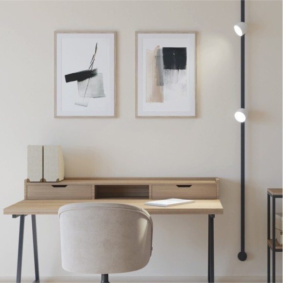 DK5543-WH+BK Cветодиодный светильник на ременный шинопровод Denkirs Belty CRI90+ 3000К 960Лм 120° 12Вт