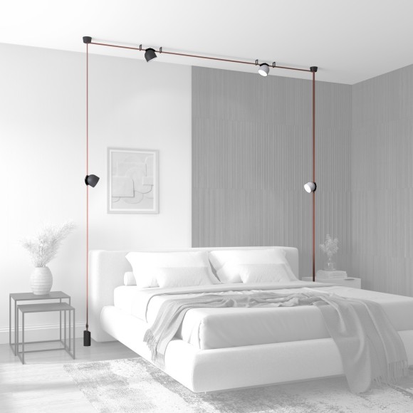 DK5543-WH+BK Cветодиодный светильник на ременный шинопровод Denkirs Belty CRI90+ 3000К 960Лм 120° 12Вт