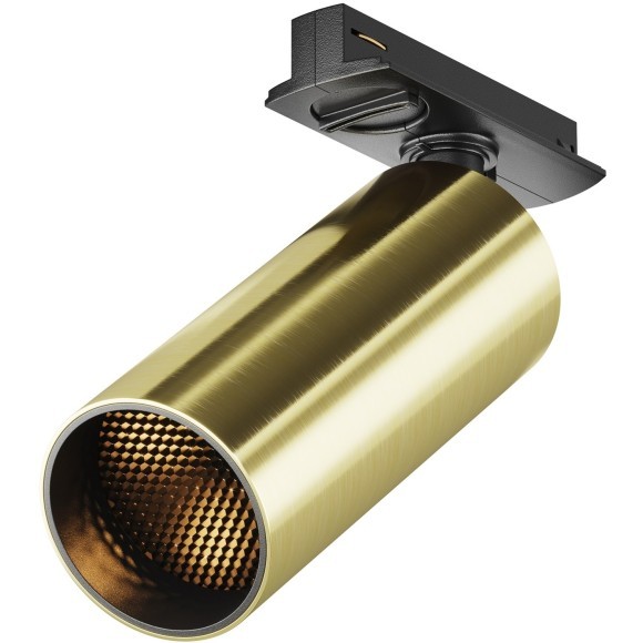 Однофазный двужильный светодиодный трековый светильник Maytoni Unity TR021-1-12W3K-W-BBS Focus LED 3000К 900Лм CRI90+ 50° 12Вт