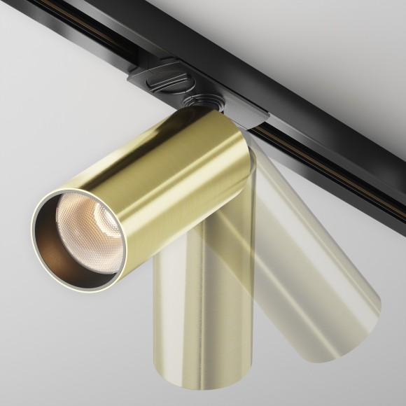 Однофазный двужильный светодиодный трековый светильник Maytoni Unity TR021-1-12W3K-W-BBS Focus LED 3000К 900Лм CRI90+ 50° 12Вт