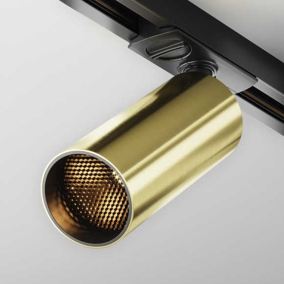 Однофазный двужильный светодиодный трековый светильник Maytoni Unity TR021-1-12W3K-W-BBS Focus LED 3000К 900Лм CRI90+ 50° 12Вт