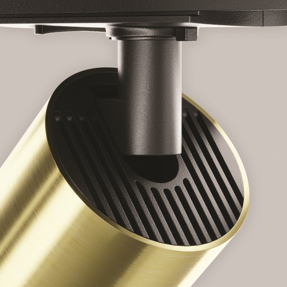 Однофазный двужильный светодиодный трековый светильник Maytoni Unity TR021-1-12W3K-W-BBS Focus LED 3000К 900Лм CRI90+ 50° 12Вт