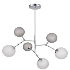 SLE1107-103-06 Светильник подвесной Хром/Белый, Серый G9 LED 6*5W 4000K MALTE SLE1107-103-06 Светильник подвесной Хром/Белый, Серый G9 LED 6*5W 4000K MALTE