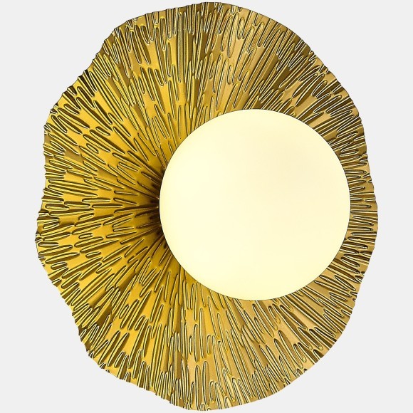 SLE1196-301-01 Светильник настенный Латунь/Белый G9 1*5W 4000K LOREA