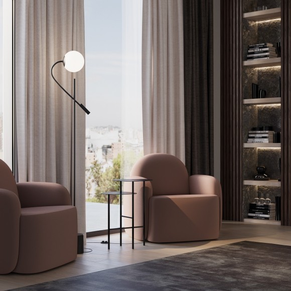 Напольный светильник (торшер) Maytoni MOD230FL-01B Напольный светильник (торшер) Maytoni MOD230FL-01B