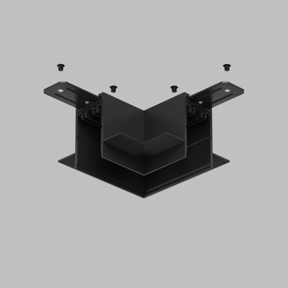 Соединитель угловой для шинопровода в ГКЛ 12.5мм Smart 220V Denkirs TR2112-BK