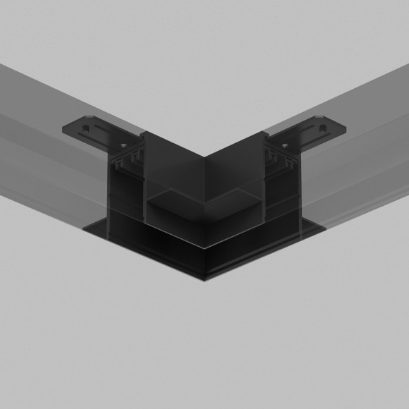 Соединитель угловой для шинопровода в ГКЛ 12.5мм Smart 220V Denkirs TR2112-BK