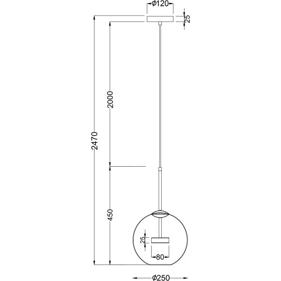 Подвесной светильник Maytoni MOD055PL-L12G3K COMETA светодиодный LED 12W