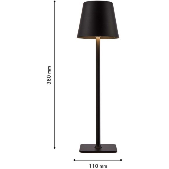 4615-1T, настольный светильник, D110xH380, LEDx3.5W, 265LM, 4000K, included, touch dimmer