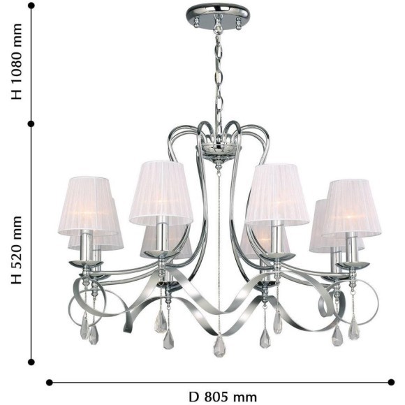 Подвесная люстра Amabilis 2597-8P