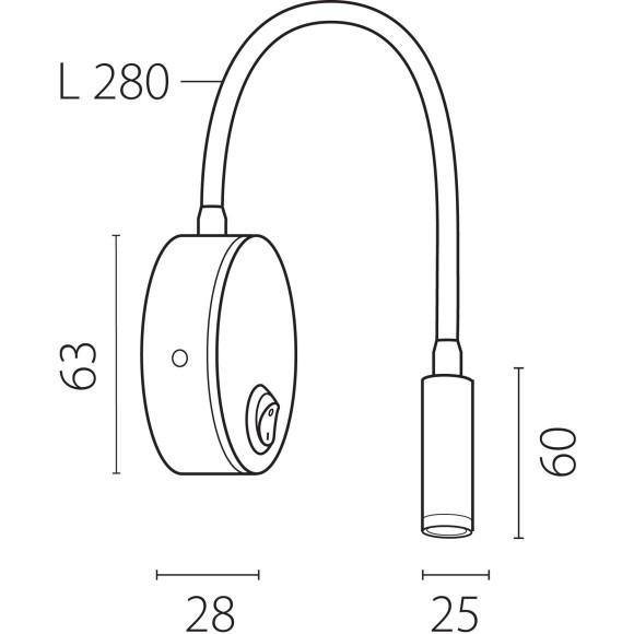 Бра LED 3W 155LM 4000K Omega Lightstar 200246