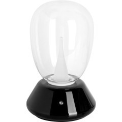 Настольная лампа диммируемая 10W 3000K прозрачный/черный Uovo III Lightstar 807907