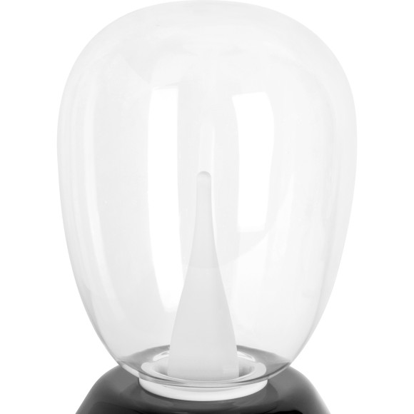 Настольная лампа диммируемая 10W 3000K прозрачный/черный Uovo III Lightstar 807907