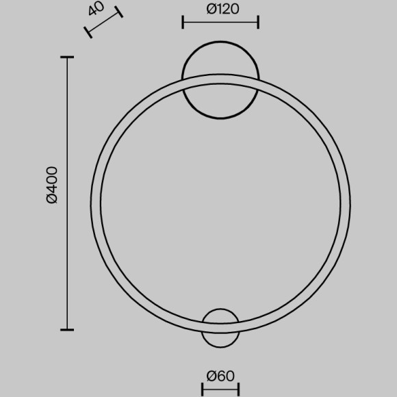 Настенный светильник (бра) Maytoni MOD005WL-L24BSK