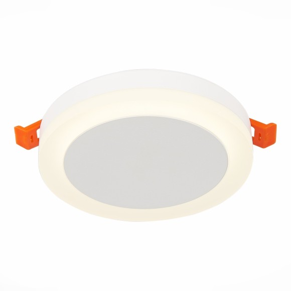 ST104.542.06 Светильник встраиваемый Белый LED 1*6W 4000K 468Lm Ra80 120° IP20 D110xH20 170-240V Встраиваемые светильники