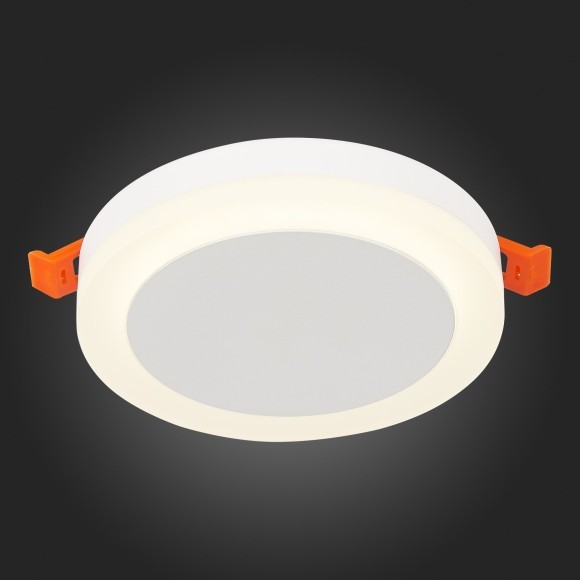 ST104.542.06 Светильник встраиваемый Белый LED 1*6W 4000K 468Lm Ra80 120° IP20 D110xH20 170-240V Встраиваемые светильники ST104.542.06 Светильник встраиваемый Белый LED 1*6W 4000K 468Lm Ra80 120° IP20 D110xH20 170-240V Встраиваемые светильники