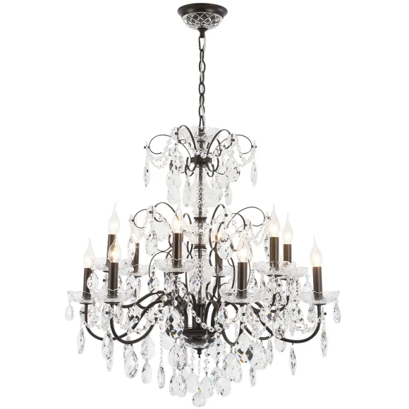 Люстра Crystal Lux ODELIS SP12 BROWN