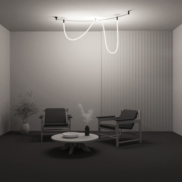 Светильник на гибкий шинопровод Maytoni Flexity TR209-1-48W3K-B 3000K 2400лм 48Вт