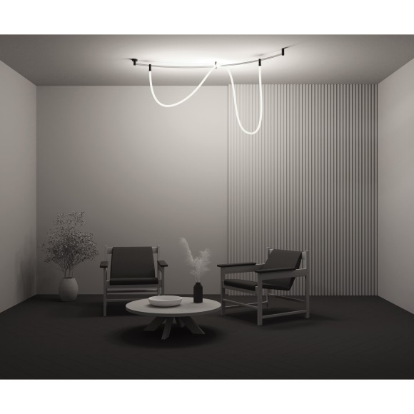 Светильник на гибкий шинопровод Maytoni Flexity TR209-1-48W3K-B 3000K 2400лм 48Вт