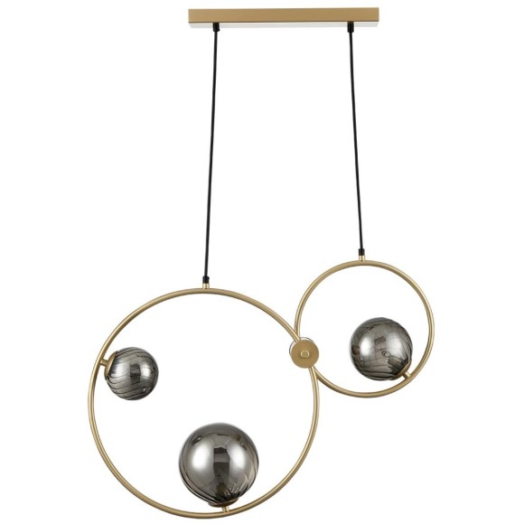 8036/3 MODERNI LN24 шампань/дымчатый, металл/стекло Подвесной светильник G9 3*35W 220V ORNATO