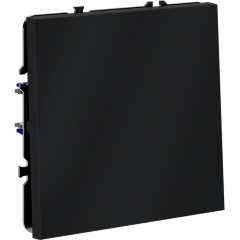 Выключатель с самовозвратом встраиваемый VOLTUM S70 одноклавишный 10А, (графит)