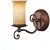SL122.301.01 Светильник настенный Коричневый/Янтарный E14 1*60W ANCORA