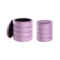 424128 AMPAHAKA Пуф комплект из 2 шт. H445, Ø400, пластик, фиолетовый