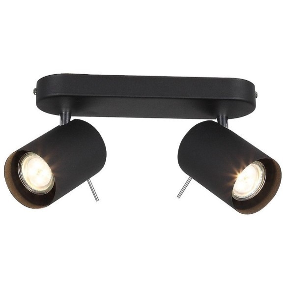 SL597.401.02 Спот ST-Luce Черный, Хром/Черный GU10 LED 2*3W Потолочные светильники