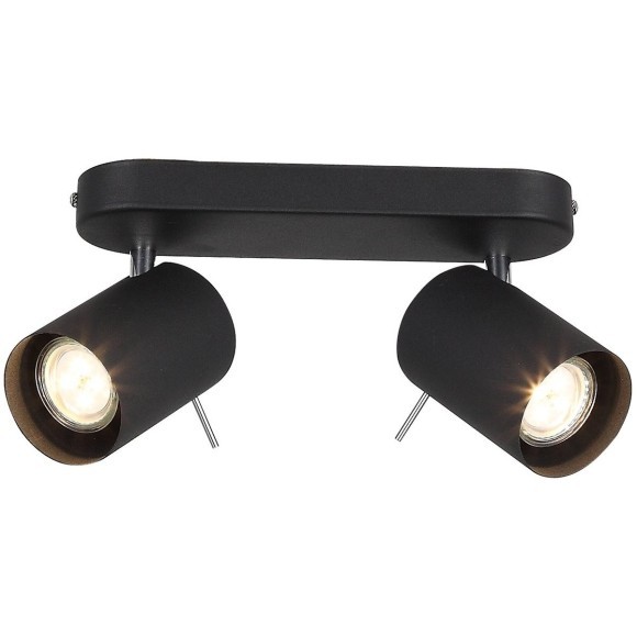 SL597.401.02 Спот ST-Luce Черный, Хром/Черный GU10 LED 2*3W Потолочные светильники