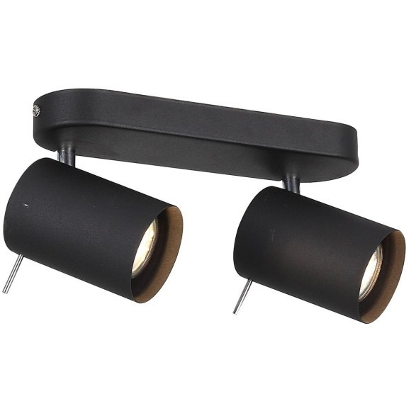 SL597.401.02 Спот ST-Luce Черный, Хром/Черный GU10 LED 2*3W Потолочные светильники