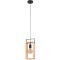43413 Подвес FAMBOROUGH, 1х40W (E27), L160, B105, H1100, сталь, дерево, черный, натуральный