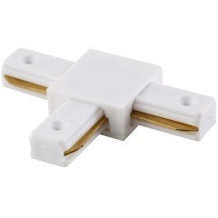 Т-образный соединитель для накладных однофазных шинопроводов Crystal Lux CLT 0.211 03 WH